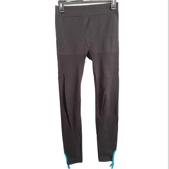 George Control Top Seamless Jet Black Leggings Size Small Medium - Picture 1 of 4